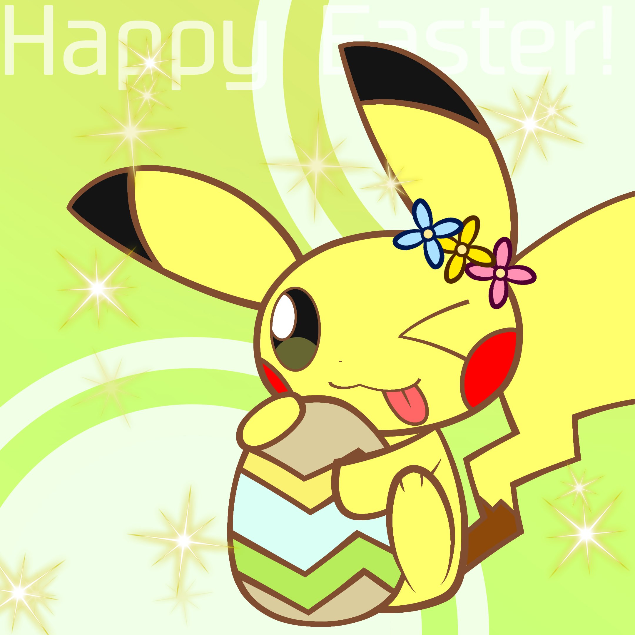 なっちゃん A Twitter Easter21 Easter ポケモンイラスト イースターピカチュウ T Co Ij4jbnt0kd Twitter