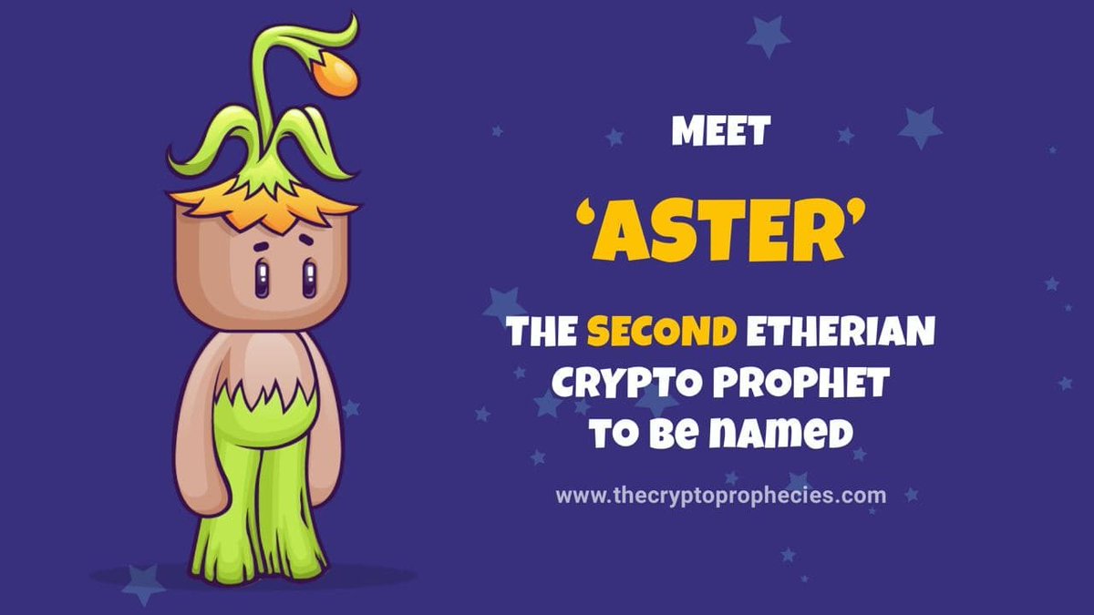 The results are in! 

Meet ASTER the 2nd #crypto prophet #NFT from Gen 1 of The Etherians! qoo.ly/3bizwc

Follow us = #win #NFTs

#nftcollectors #NFTCommunity #CT #gaming #matic #polygon #indiegame #playtoearn #play #earn #blockchaingame #blockchain