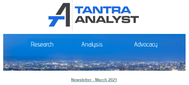 TantraAnalyst's tweet photo. Our March 2021 @Newsletter is out.. Covers @3GPPLive
 elections, #TantrasMantra #podcast with @Uscellular  #CTO , @FierceWireless panel on-demand, updates from 
@TMobile  analyst day &amp; @Intel  's #IntelUnleashed events 

https://t.co/jFgt26QGkc

@MyTechMusings @VaidehiPuntamb1 https://t.co/EIjK54F2rq