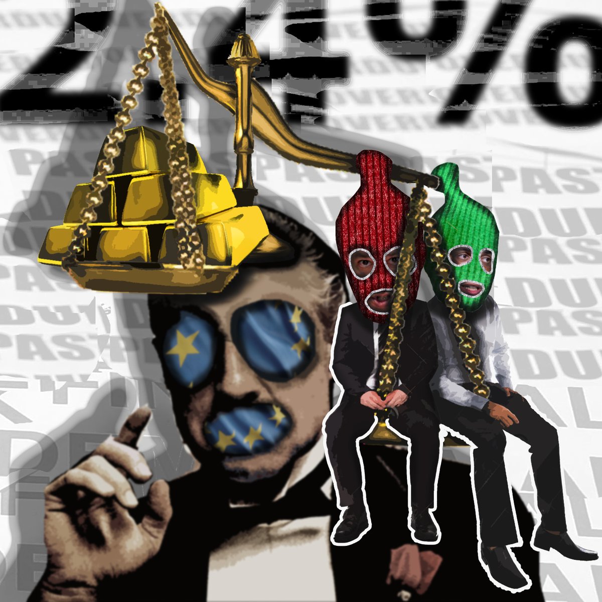 TerrorArtSquad's tweet image. It&apos;s a Crook Eat Crook World
№ 22/99 of the series &apos;Passing Thru the Post-Truth&apos;

#offeryoucantrefuse #ItalianMadness #taxes #EuropeanUnion #DigitalArtist #DigitalPlayground #NFTartist #posttruth #TerrorArtSquad #digitalcollectibles