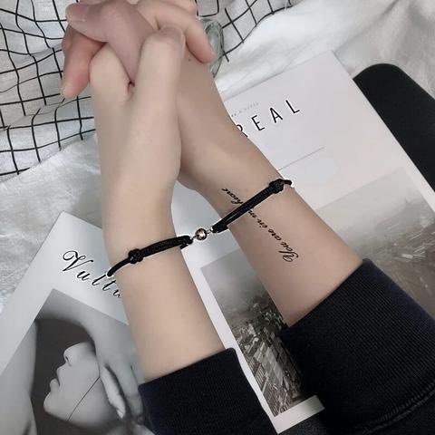 rakilstormi's tweet image. he gave me a couple bracelet that has a magnet and connects with each other when we hold hands 🥺♥️