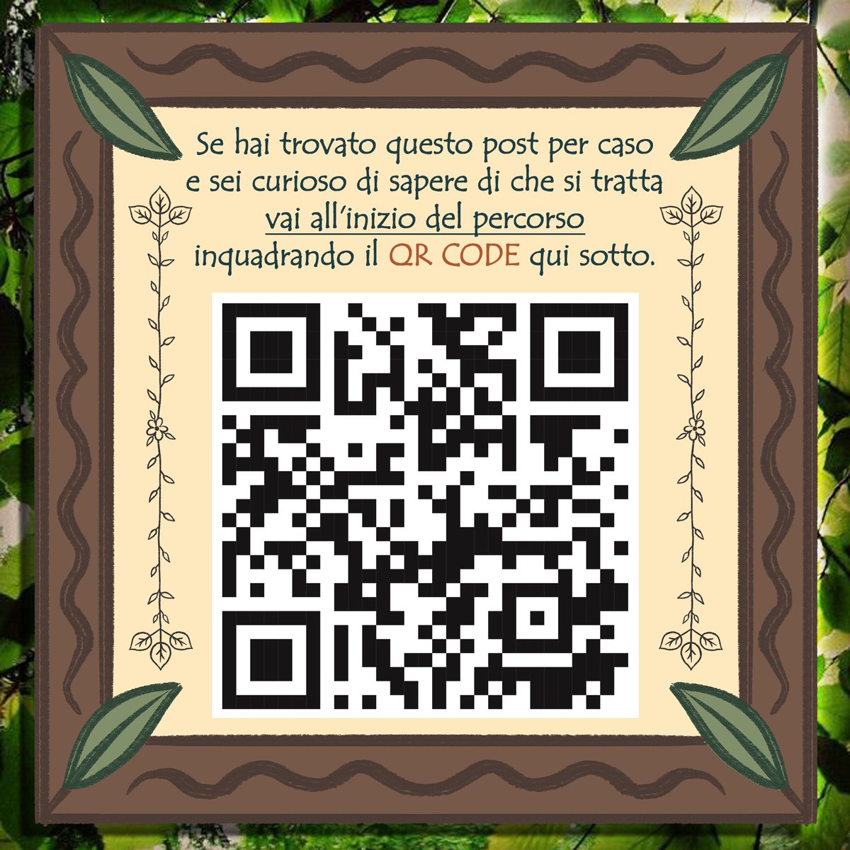 vicas_art's tweet photo. Oggi siamo alla ricerca di una creatura particolarmente misteriosa e dispettosa...non le piace proprio farsi vedere bene... 🌲🐍🌲
#ecomuseomalesco #acacciadeidrò #ciapadrò #percorsieducativi #kids #kidsactivities #childrensbook https://t.co/10JbaEiI2i