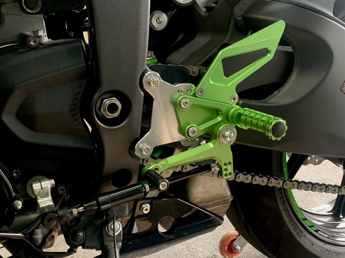 3年保証』 K0433-GRN Ninja バックステップ ZX-6R ZX-6R 19〜 BIKERS
