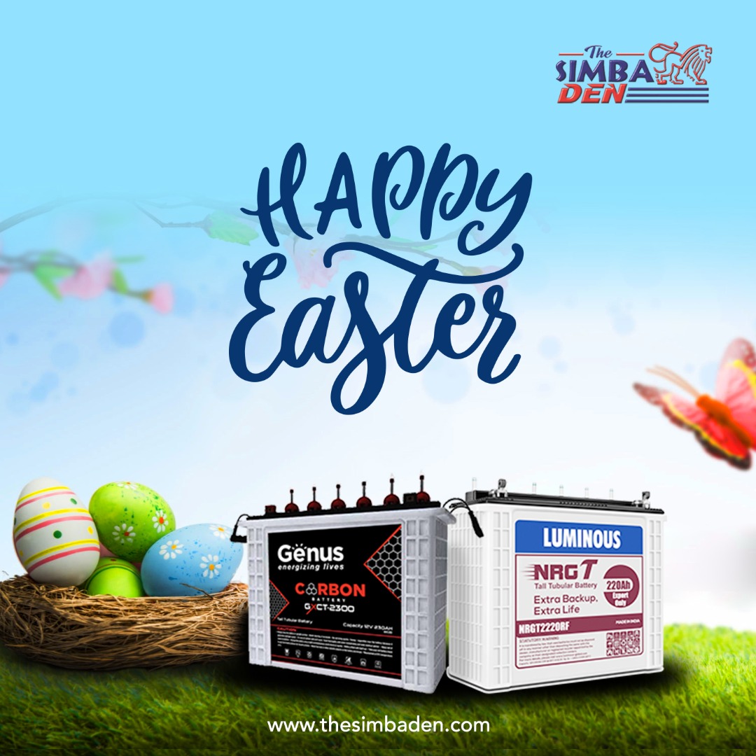 This Easter, may your homes be filled with love, peace and joy. Happy Easter!

#SimbaDen #EasterSunday #Easter2021 #invertersinnigeria #solarinnigeria