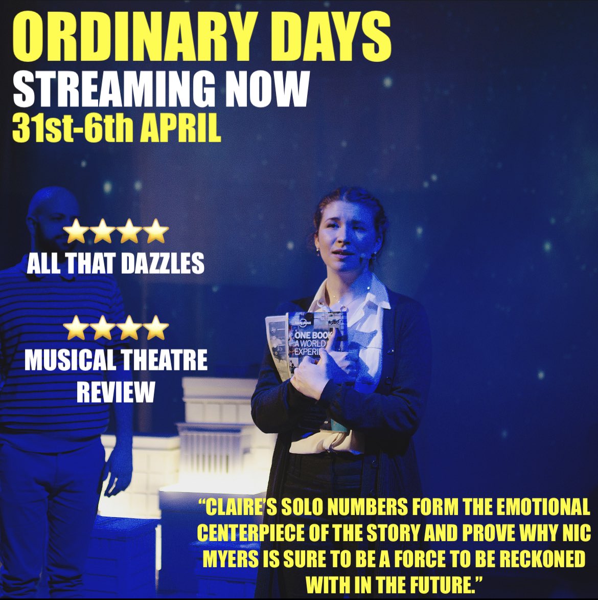 Happy Easter everyone🐣
Only 3 days left to stream Ordinary Days! The ticket link below👇
Don’t miss out.
🌟🌟🌟🌟 <a href="/ATDazzles/">All That Dazzles</a> 
🌟🌟🌟🌟 <a href="/MusicalTheatreR/">Musical Theatre Review</a> 

<a href="/thetheatrecafe/">The Theatre Cafe</a> 
thetheatrecafe.co.uk/shop/ordinary-…