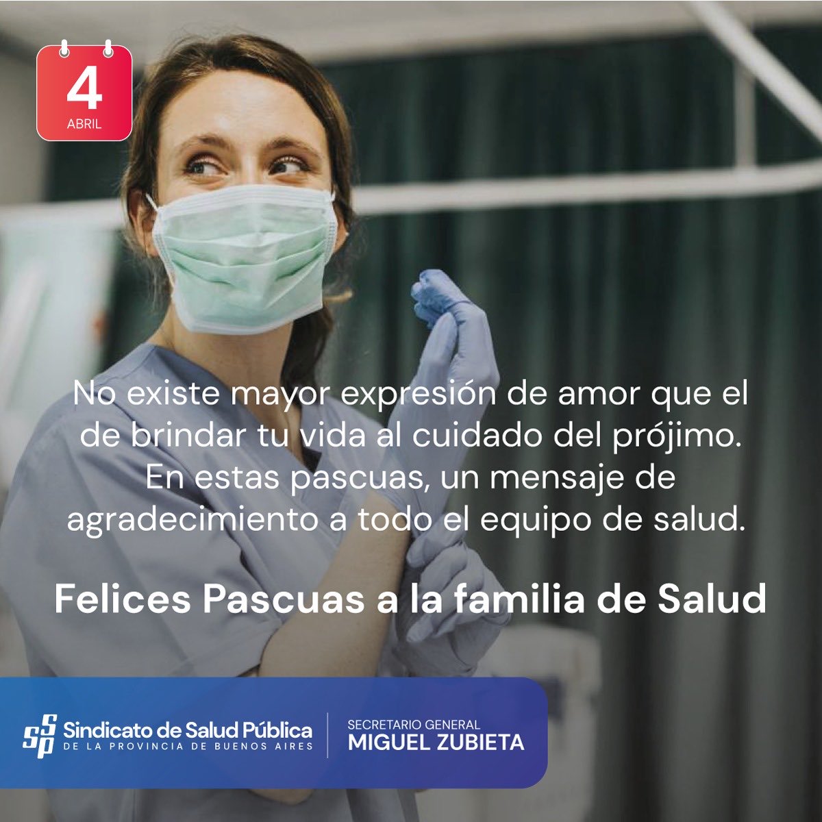 Felices Pascuas para todos los que pertenecemos a la familia de la ⁦<a href="/SanidadArg/">FATSA</a>⁩