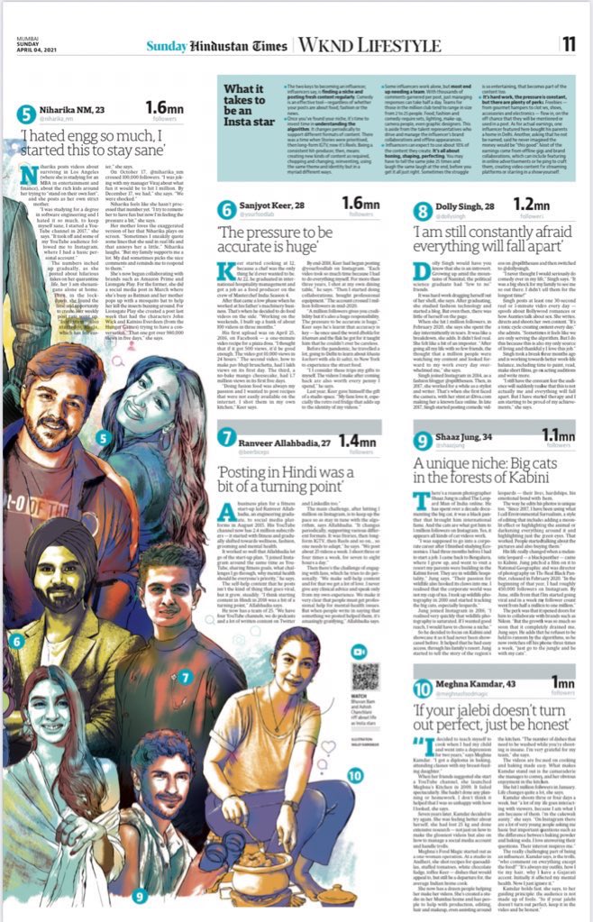 Rohitonweb's tweet photo. Today’s Feature: @htTweets @madhusree_gh @Bhuvan_Bam @ashchanchlani @iamMostlySane @abhiandniyu https://t.co/VcoMvf0mkc