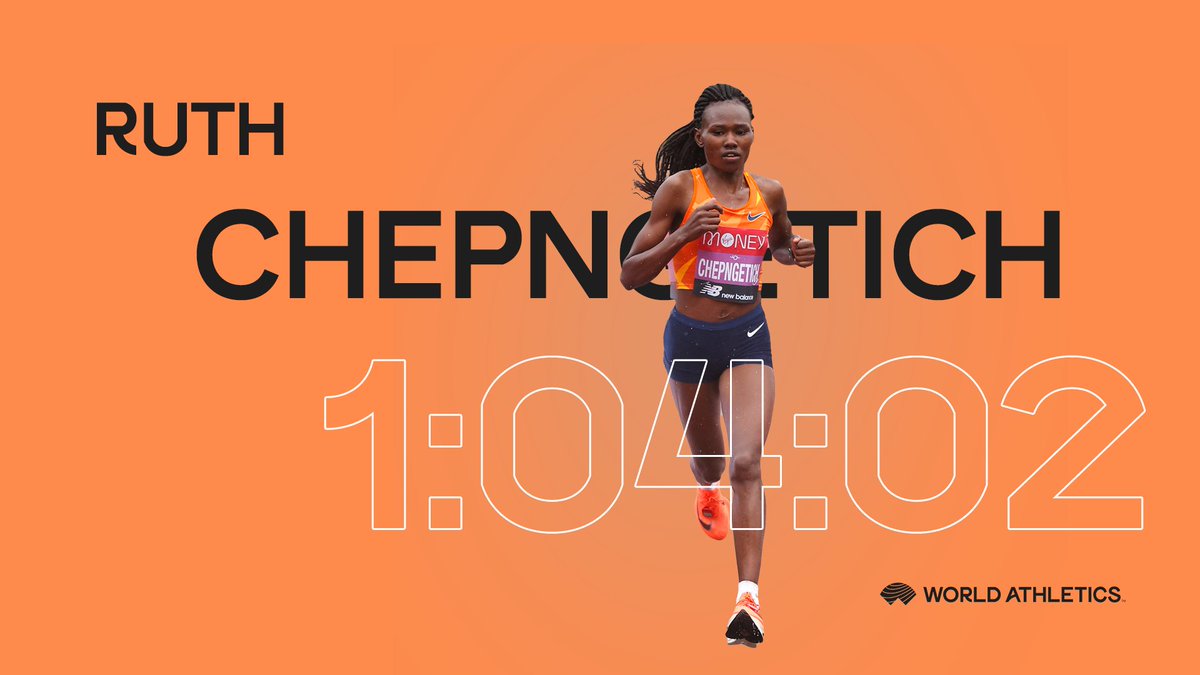 WorldAthletics's tweet photo. World record in Istanbul!

Ruth Chepngetich smashes the world half marathon record in 1:04:02. https://t.co/qQ7HC0LZM1