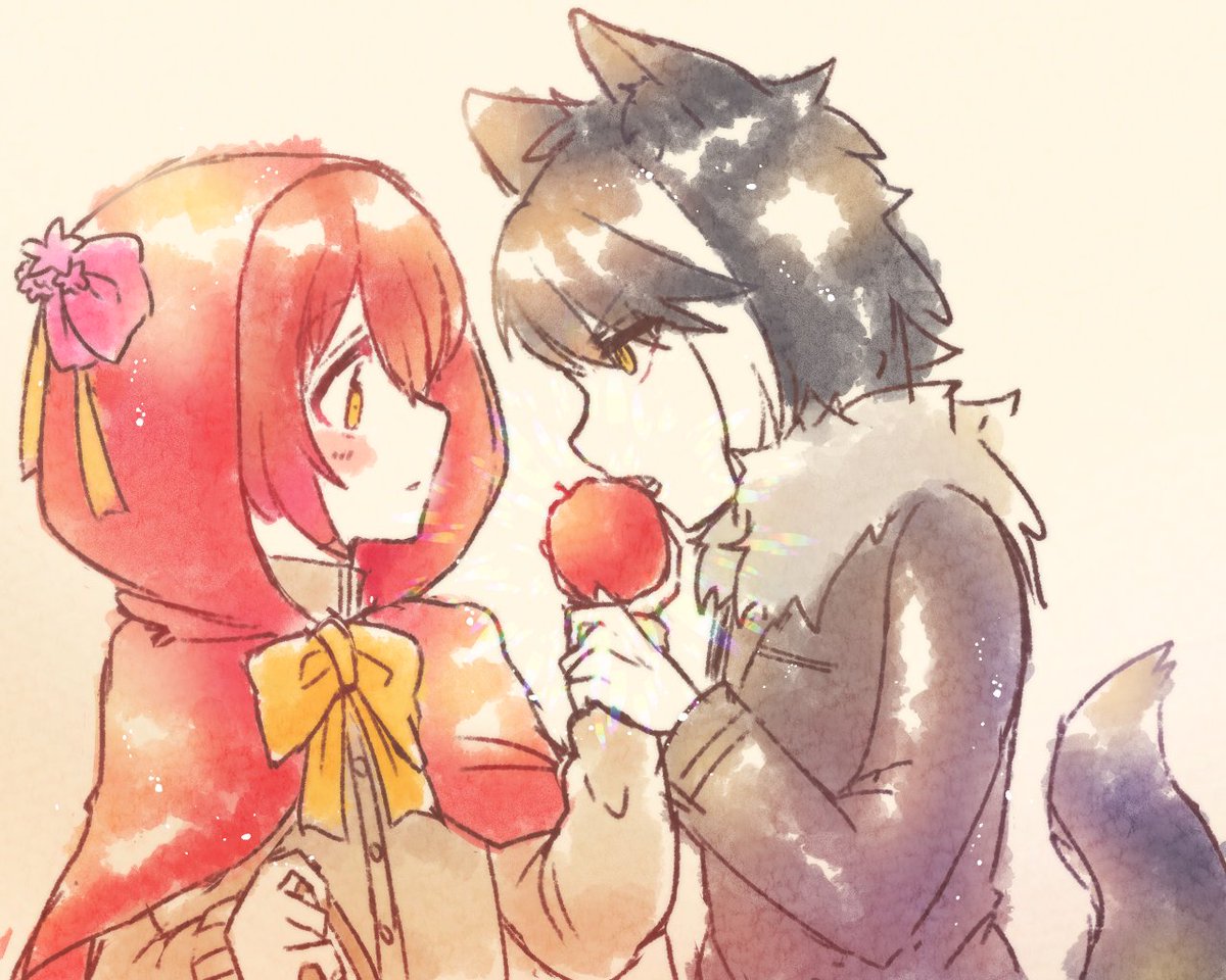 花獣グミって狼と赤ずきんのシナジーありすぎませんか みやびじゅつ シ絵ン うるはのイラスト 花獣グミって狼と赤ずきんのシナジーありすぎませんか みやびじゅつ シ絵ン うるはのイラスト