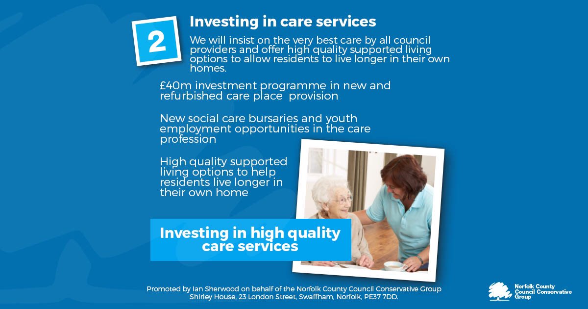 Here’s part two of our more detailed look at our key manifesto pledges.

Vote Conservative on May 6th and together we will deliver a better future for Norfolk!