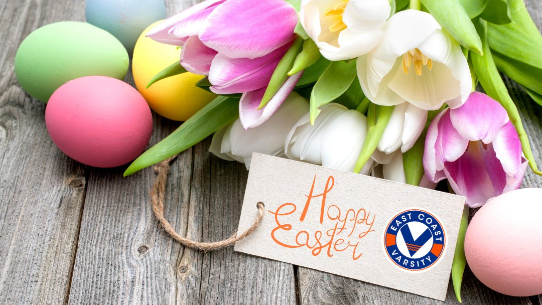 EastVarsity's tweet photo. To all the friends, staff and families of East Coast Varsity - we wish you a Happy Easter! 

#ECVPride https://t.co/DQCDBB1K3K