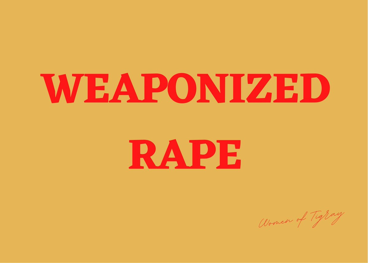 "It [rape] is not an inevitable consequence of war, it’s something that is planned. We need to say that we can stop it. It’s not inevitable." <a href="/margotwallstrom/">Margot Wallström</a>
Tigrayan women and children need your voice today to say no to weaponized rape. #EndImpunity #TigrayCantWait