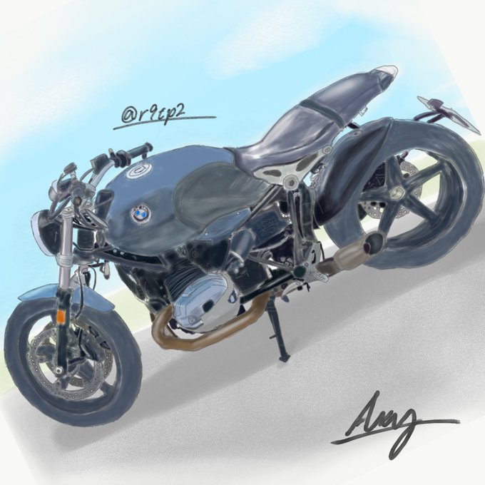 バイクイラストのtwitterイラスト検索結果