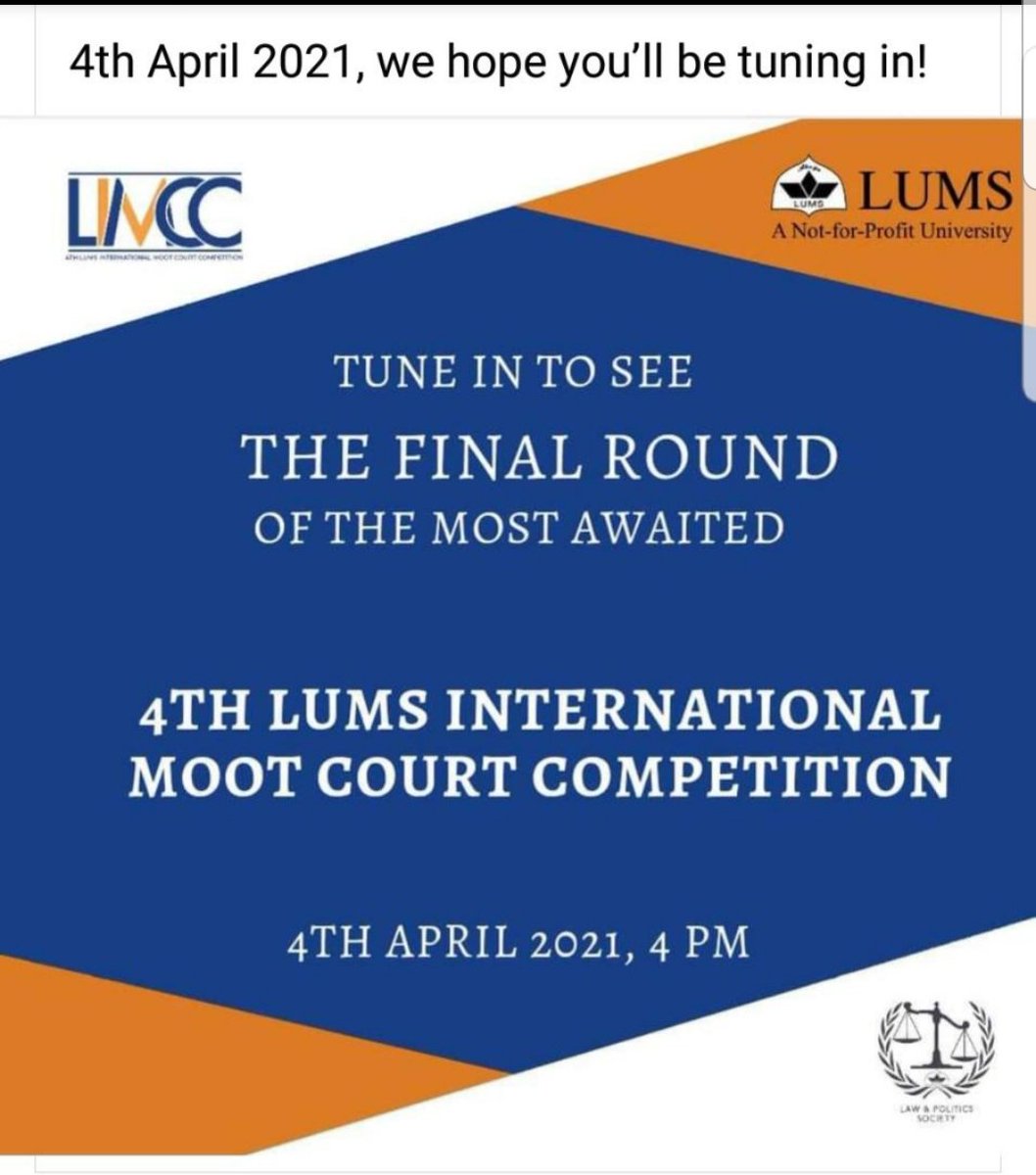The final rounds of the LUMS moot competitions will be on this afternoon and we are proudly represented by @gert_ruddy and @BensonMayanja12 .
All the best team. You got this.