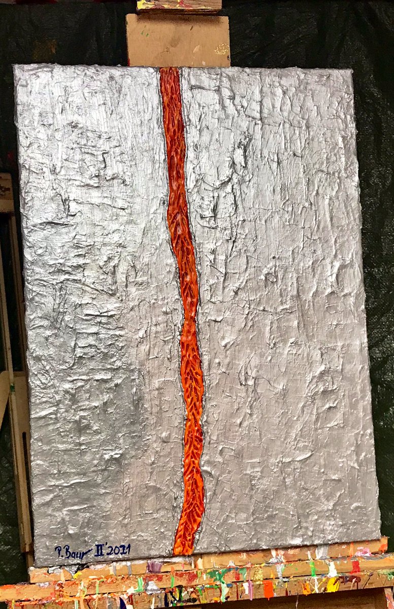 _PBaur's tweet image. Frohe Ostern 🐰🐣🐇 
Acryl mit Malspachtel auf Leinwand 50x70cm