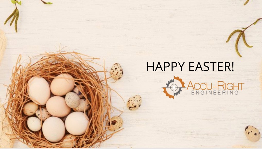 Happy Easter from all at Accu-Right.
We hope you all have an amazing day wherever you may be. #Easter #engineering #bankholiday
