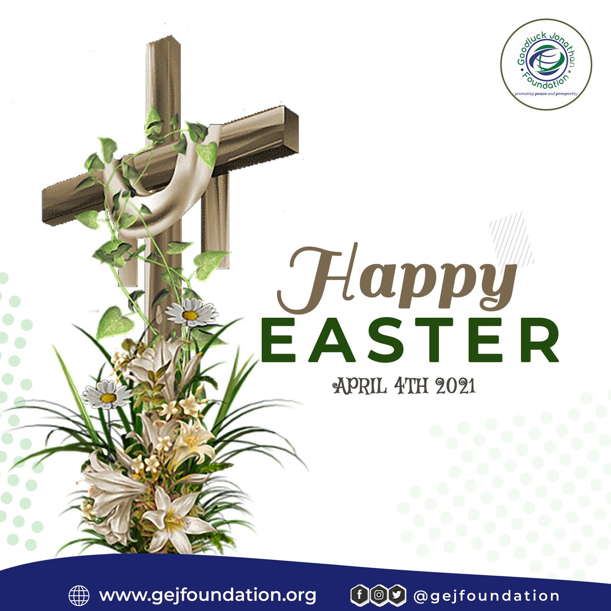 Happy Easter to all   Christians around the world.  We urge all citizens to pursue the virtues of love, sacrifice and humility. 

May God bless our nation and homes with peace and joy even as we yield ourselves to service and nation-building  towards a more prosperous nation.