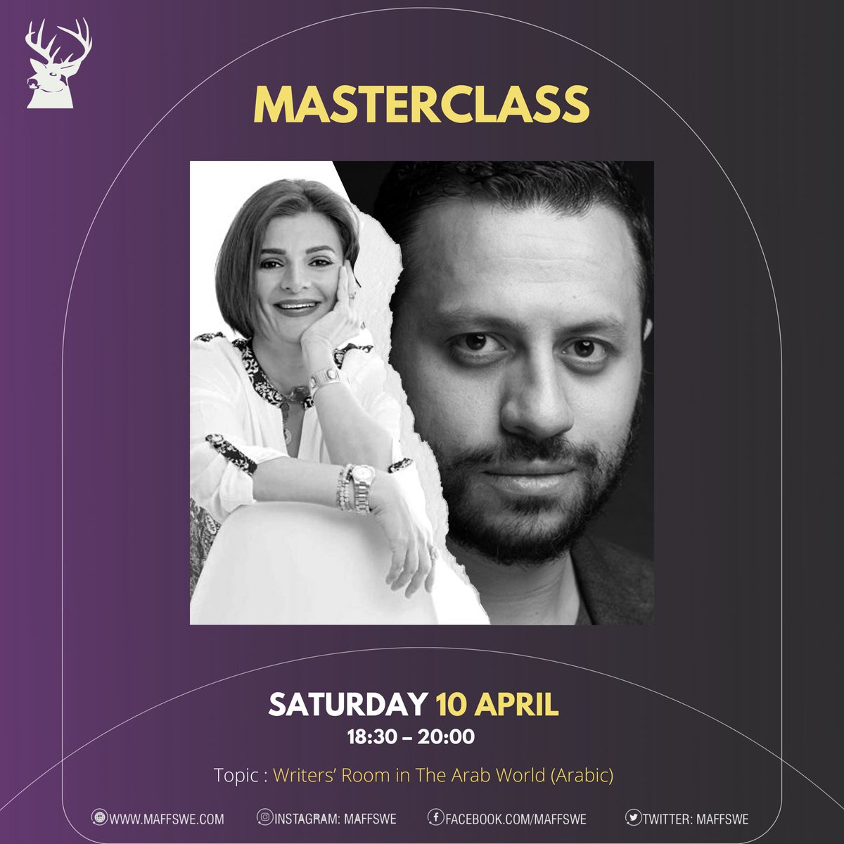 MAFF (@maffswe) on Twitter photo We are proud to invite you to this year’s MID masterclass with prominent Egyptian screenwriter @mariam.naoum , moderated by film critic Ahmad Shawky. <a href="/shawforlife/">Ahmed Shawky</a>
Get your Accreditation to attend the Masterclass.
maffswe.com/accreditation/ We are proud to invite you to this year’s MID masterclass with prominent Egyptian screenwriter @mariam.naoum , moderated by film critic Ahmad Shawky. <a href="/shawforlife/">Ahmed Shawky</a>
Get your Accreditation to attend the Masterclass.
maffswe.com/accreditation/