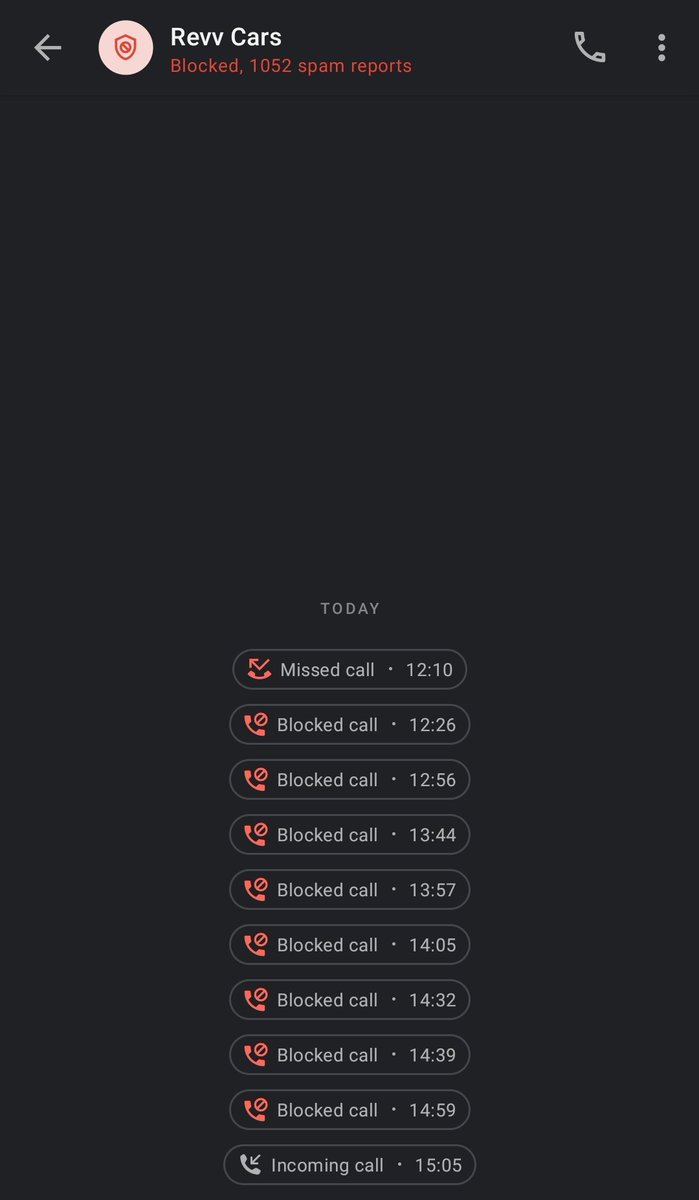 santoshkumar_45's tweet photo. Harrasment from @Revv_India . Calling every 15 minutes.
Thanks to @Truecaller for the block feature
Ph +91 0124 472 7370
@DoT_India https://t.co/B47LuINa2I