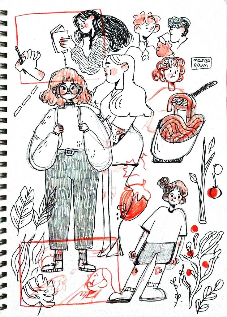 i really love this sketchbook page 