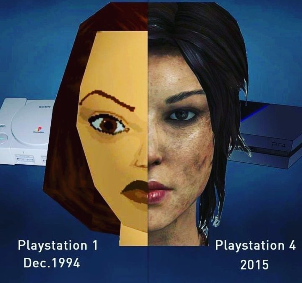 La evolución de Tomb raider 👌🏻
#game #videojuegos #ps4 #ps5 #psx #pc #xbox360 #retrogame #mario  #xboxone #nintendoswitch #meme #memesespañol #gamer #gameboy  #sega #nintedo  #ps2 #atari  #nostalgia #tv #technology #nerd #game #computer #laptop #psp #psvita #ps3