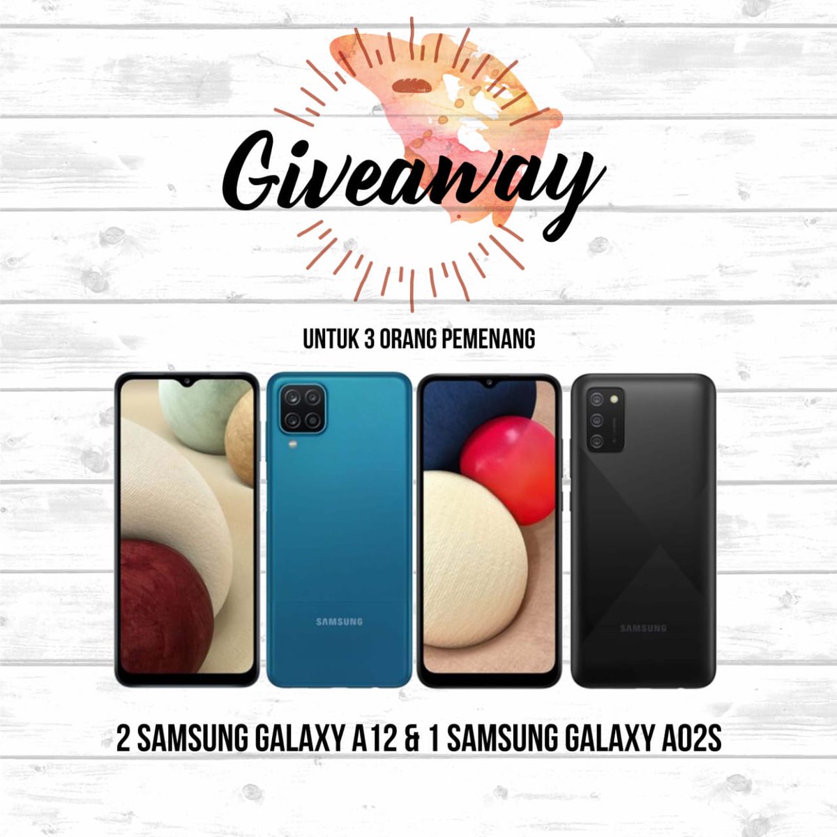 jek___'s tweet image. GIVEAWAY SAMSUNG

3 org pemenang:
samsung galaxy A12 untuk 2 org
samsung galaxy A02S untuk 1 org

caranya gampang, modal jempol doang
- RT, like &amp;amp; follow @samsungID
- reply sebanyak-banyaknya:
 "Samsung Tetap Semangat Giveaway #GalaxyA12 #GalaxyA02s"

pengumuman 7 hari lagi. gas!