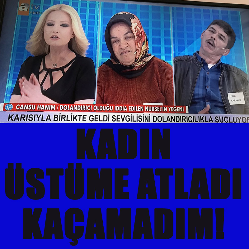 MÜGE ANLI'NIN BİLE AĞZI AÇIK KALDI!
Müge Anlı'da bir kadının üzerine atlayıp kendisini kirlettiğini söyleyen adam! tivitrend.com/muge-anli-adam…