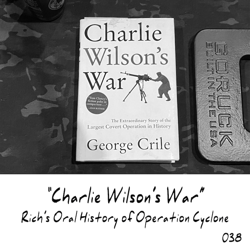 GORUCK's tweet photo. For Episode 038 Rich and Jason are alone in the SCIF at GORUCK HQ for an oral history of Rich’s experiences in Operation Cyclone, also known as “Charlie Wilson’s War.” Take a listen on your ruck today: https://t.co/zICz6taqiD. | #GORUCK #GloriousProfessionals https://t.co/AeqXQPVy2E