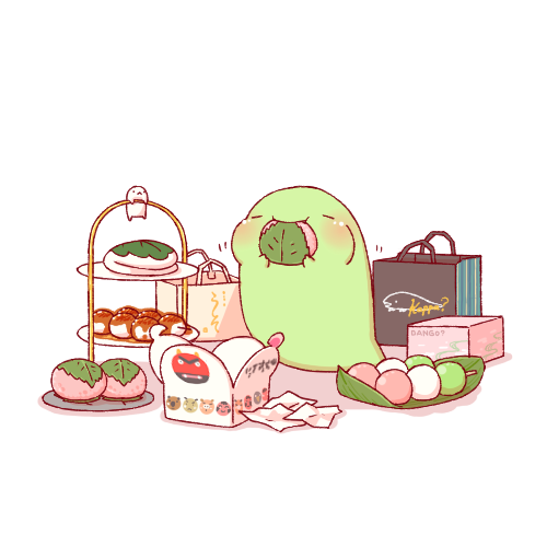 「おなかいっぱいお食べ 」|🥒🐊➰➰🐙➰のイラスト