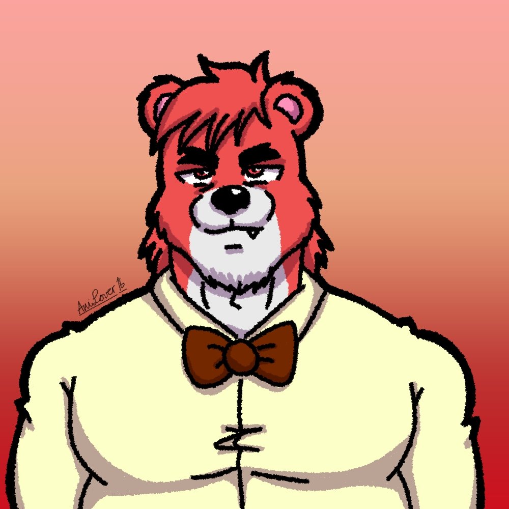 AniLover16's tweet photo. Random portrait...
Bearnando..
#Bara #Drawing #OC #Bear #Furry #FurryBara #PicsArtColor #PicsArt https://t.co/NELv47XSr2