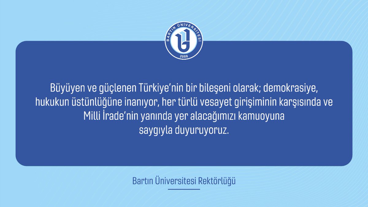 Bartın Üniversitesi tweet media