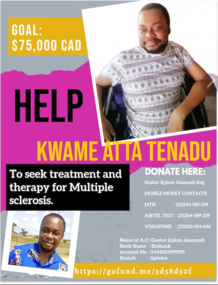 *HELP KWAME ATTA TENADU BEAT MULTIPLE SCLEROSIS (MS)*

 gofundme.com/f/help-kwame-b…

I’d really appreciate it if you would donate or help share this GoFundMe.