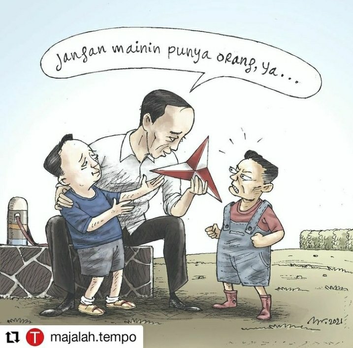 Hahahaaa.... <a href="/temponewsroom/">TEMPO</a> paten 👏👏👏 <a href="/jokowi/">Joko Widodo</a> <a href="/Dr_Moeldoko/">Dr.H.Moeldoko</a> <a href="/AgusYudhoyono/">Agus Harimurti Yudhoyono (AHY)</a>