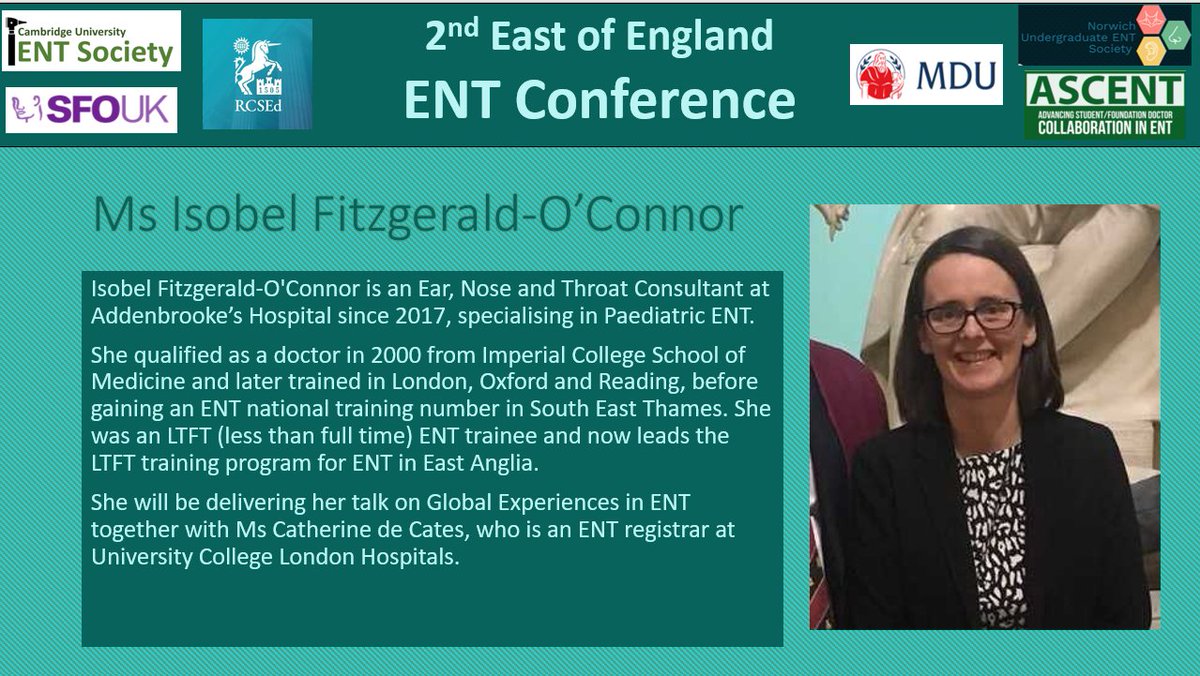 📌LAST CALL FOR SIGN-UPS!📌
Don't miss out on the opportunity to attend a great conference with interesting talks and workshops at our 2nd East of England #ENT Conference next Saturday! <a href="/SFO_ENTUK/">SFO-UK</a> <a href="/ENT_UK/">ENT UK</a> 

😊SIGN-UPS: forms.gle/qKVGKhuC8q5jDy…
😊EVENT: fb.me/e/1CnuNzEY2