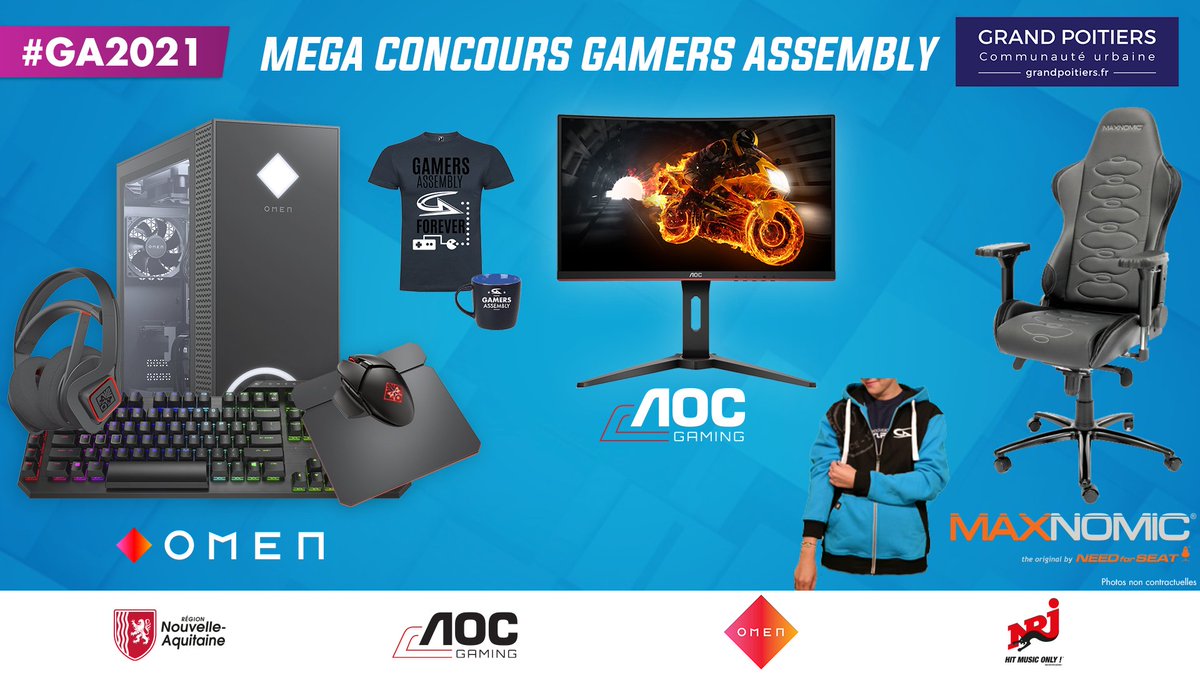 GamersAssembly's tweet photo. 🚨 N'oubliez pas qu'un setup gaming complet est à GAGNER !!!
👉 TWEETEZ avec le hashtag #GA2021 💙
Et multipliez encore plus vos chances juste ici : https://t.co/ISEC7uG9d7 https://t.co/DjtQzaI3GK