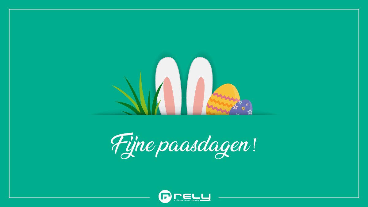 Vanuit Rely wensen wij iedereen fijne paasdagen toe! 🐰🥚