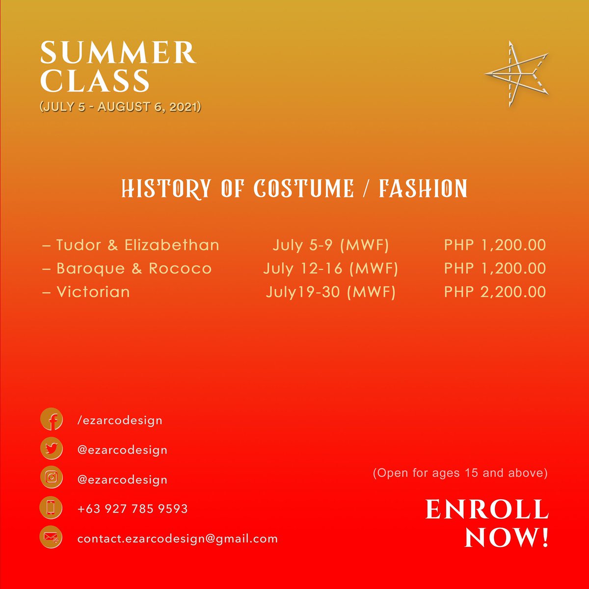 _zyxstudios's tweet photo. #EzarCoDesign #EzarCoDesignGroup #SummerClass #SummerClass2021 #summer #History #Design #knowledge #onlineclass #costume #fashion #scene #furniture #workshop #seminar #training #train #class #study #studyworld https://t.co/ADQts6q7Xx