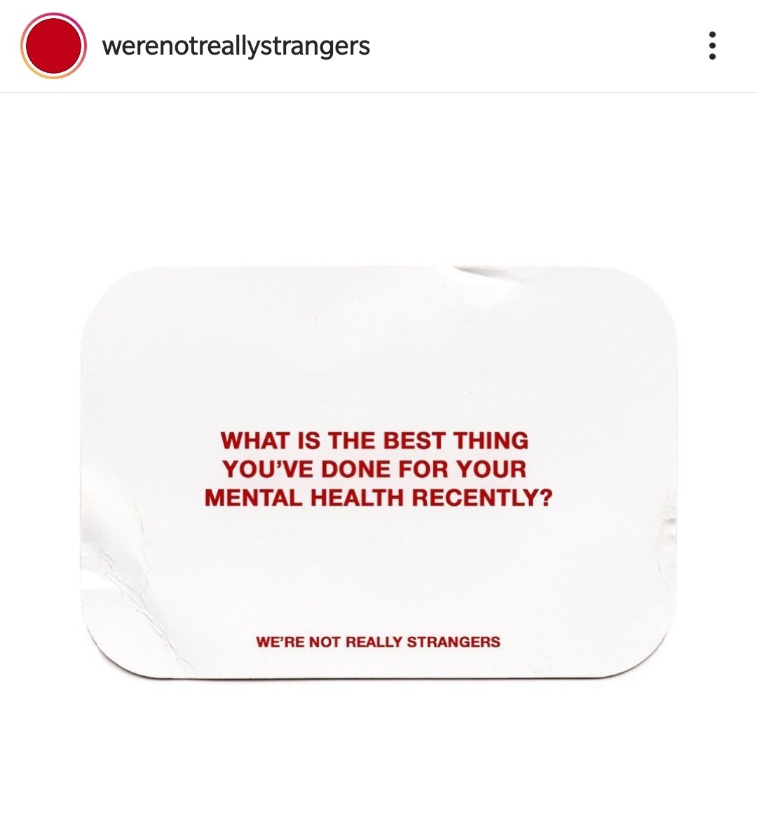 rondelle10_b's tweet photo. How would you answer this Q by #WeAreNotReallyStrangers⬇️
What is the best thing you've done for your mental health recently?
Best things I've recently done that helped my mental health:
1️⃣ talk (about how I felt)
2️⃣ rest & sleep
What about you?
#mentalhealthandwellbeing https://t.co/cEniXUuC6v