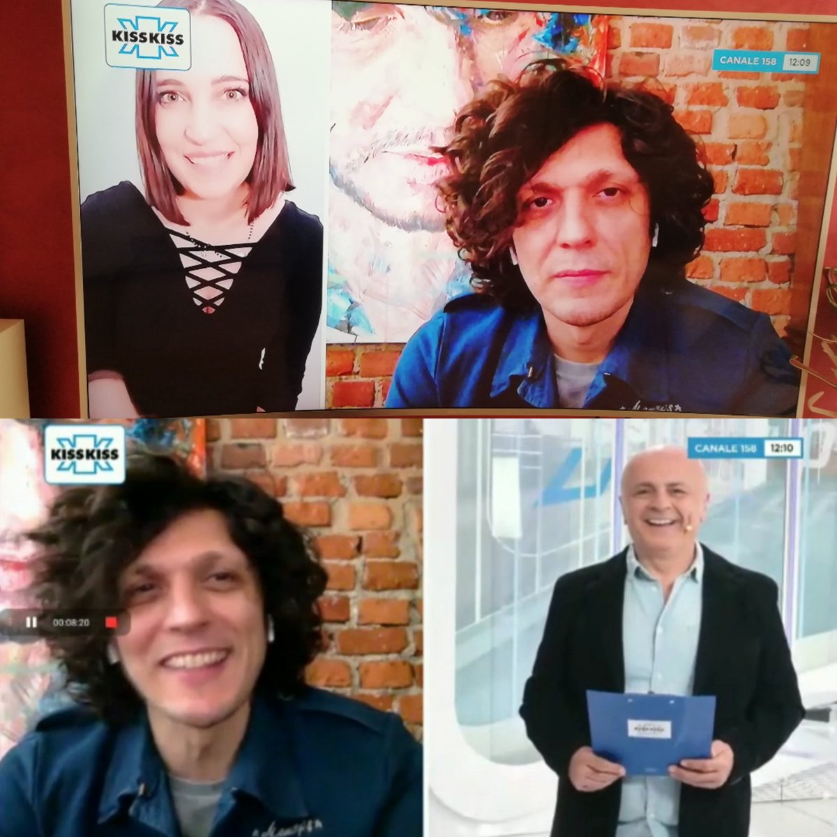 NausicaD's tweet photo. La mia Pasqua è iniziata così, con Ermal su Radio Kiss Kiss Tv! Grazie di cuore a @radiokisskiss @pelopippo alla mia @Kiky_Soulless e a te @MetaErmal ! 💛 Buona Pasqua a tutti! 🕊️ @famedalupi #fuoritutto #radiokisskiss #ermalmeta https://t.co/Y6tUnSGicm