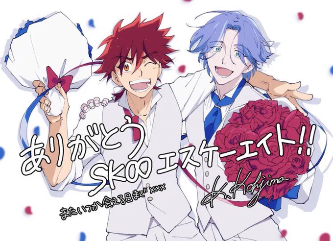 [WIP] - Did y'all notice that Reki and Langa's hair is tied up with white ribbons in the new official manga art ?? 