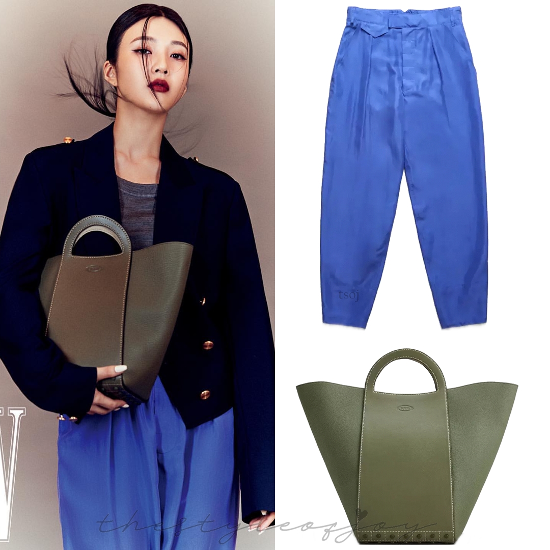thestyleofjoy's tweet photo. joy for april issue of w korea magazine

#tods jacket (€1,200), round neck jumper (€650), trousers (€1,200) and gommini shopping bag (€1,200)!
#tsoj_tods

#RedVelvet #Joy #RedVelvetFashion #ParkSooyoung #TheStyleOfJoy #조이 #레드벨벳 https://t.co/3VPbpYDeSX