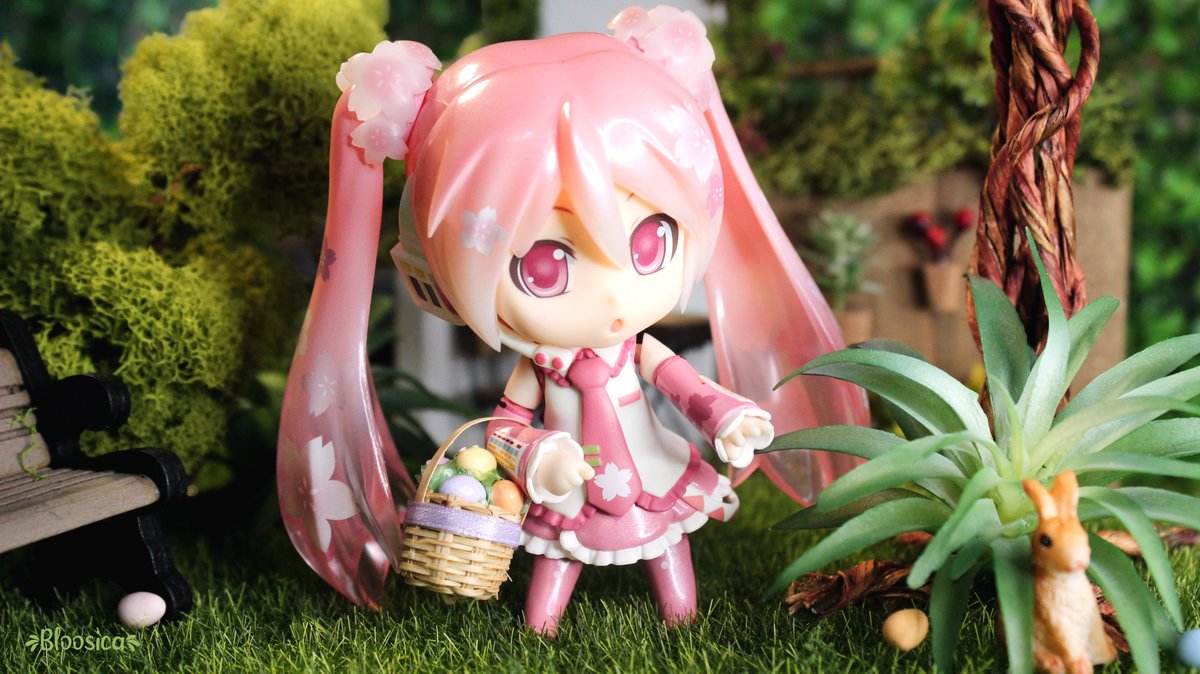 bloosica's tweet photo. Happy Easter! 🐇

#easter #miku #nendoroidphotography https://t.co/0DX02ZCAMU