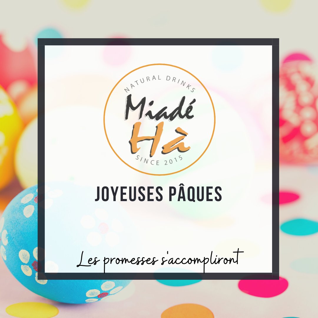 miadeha's tweet photo. La fête de pâques nous permet de renouveler nos souhaits, d'espérer des réalisations. Tout s'accomplira si on le désire et on y travaille ardemment. Joyeuses fêtes de pâques #TgTwittos #miadéha #localdrinks #naturaldrinks #barmobile #boissonslocales https://t.co/0e3dNJ2LVn