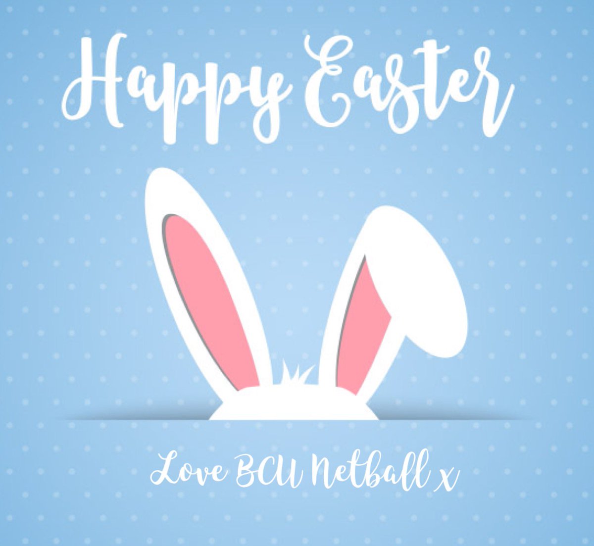 Happy Easter from BCU Netball🐰💛
