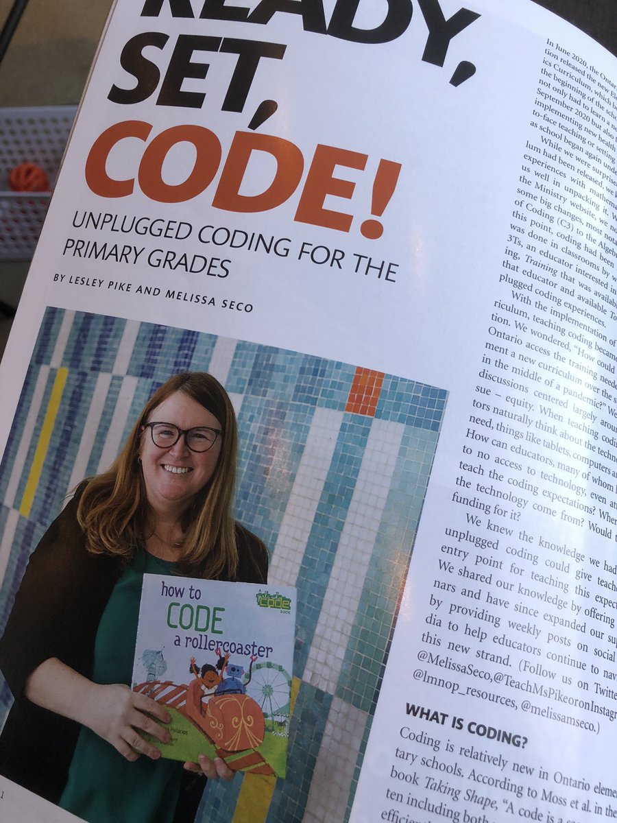 aprildemelo's tweet image. Hey @TeachMsPike  @MelissaSeco so great to see your amazing work featured in ETFO Voice this spring ! You’re doing great work supporting so many teachers with your incredible resources for the coding curriculum! #OntMathCoding
