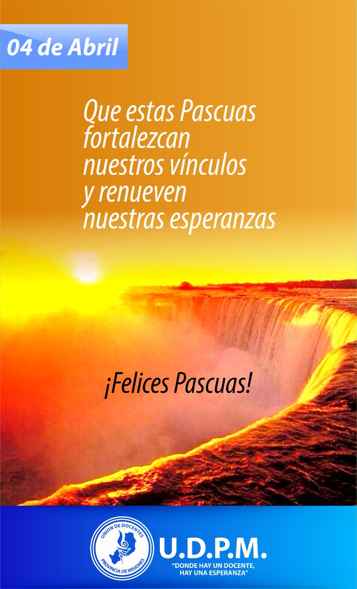 Que en estas pascuas de resurrección redescubramos el perdón, la humildad, la sencillez, la solidaridad, la paz y el amor por el otro...Felices Pascuas!!! <a href="/grillo141/">Ruben Dario</a> <a href="/cjdechat/">Christian Dechat</a> <a href="/radiotrestres/">97.3 mhz Posadas ⭐️⭐️⭐️</a> <a href="/CristinaFretes4/">Cristina Fretes</a> <a href="/BurtnikClaudia/">Claudia Burtnik</a> <a href="/udpm_misiones/">UDPM</a> <a href="/udpm_info/">UDPM INFO</a> <a href="/robertoadrian82/">Roberto Adrian</a>