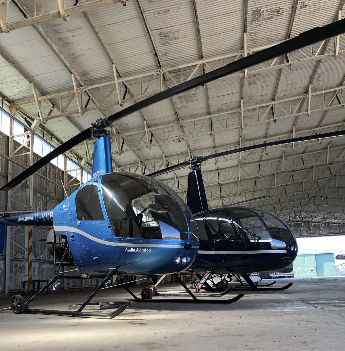 AA_Helicopters's tweet photo. The “girls” are all ready for the #returntoflying in 8 days time . Disappointed not to be out in the sun on this gorgeous day #HappyEaster #sunny #sundayvibes #aviation #helicopter https://t.co/RkWRlATpRy