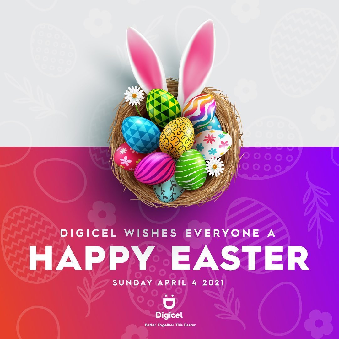 Digicel_MNI's tweet photo. May the miracle of Easter bring you renewed hope, faith, love and joy. 
H A P P Y  E A S T E R ✨
#BetterTogether https://t.co/d3BF8yi8nb