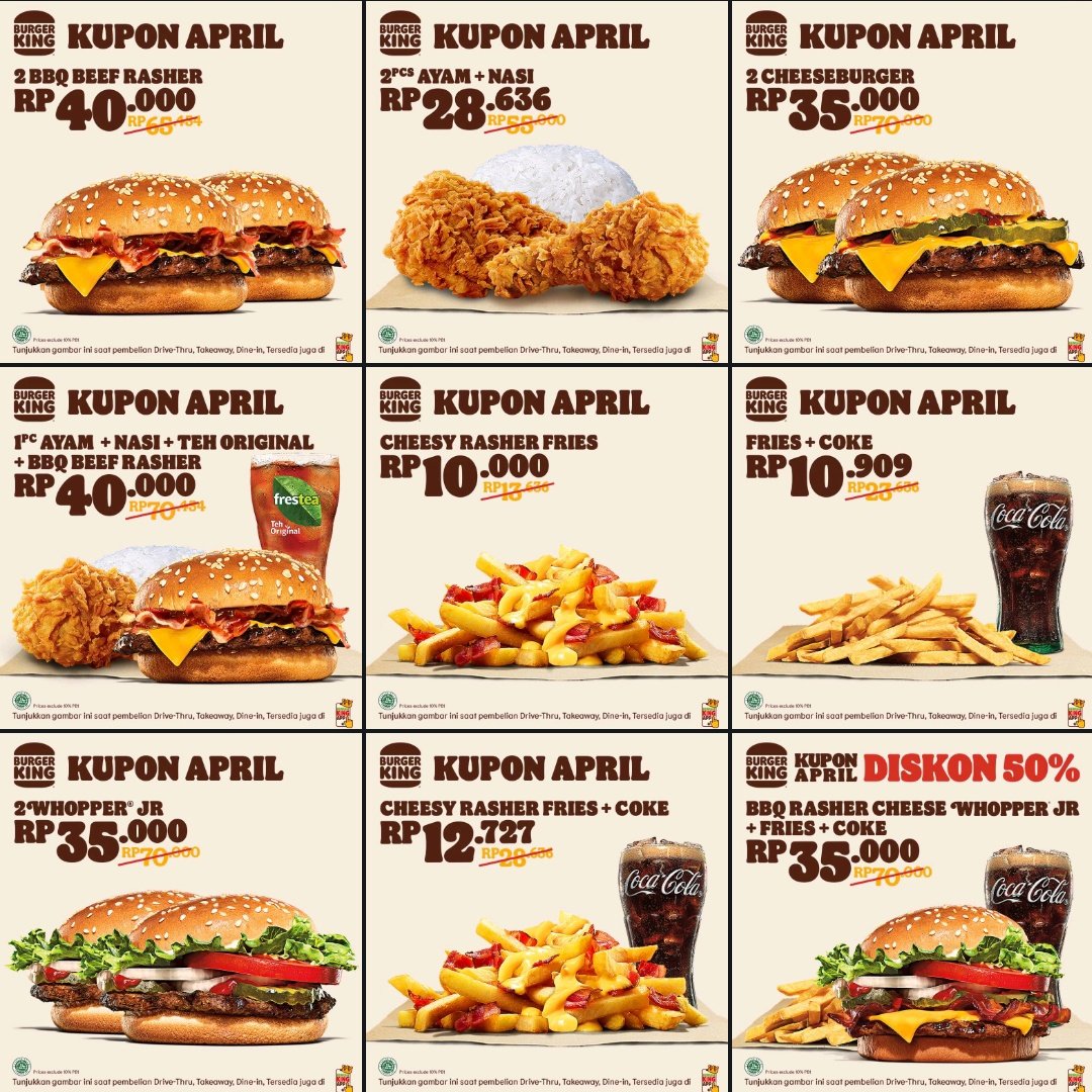 Dita S Tweet Kupon Burger King Bulan April 21 A Thread Burgerking Id Trendsmap