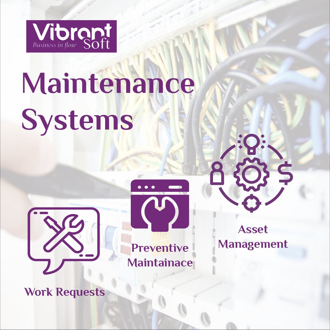 VibrantSoft's tweet image. Maintenance management software for work orders, preventive maintenance, and assets. The solution offers three core pieces of functionality: #WorkRequests; #PreventiveMaintenance; and #AssetManagement.